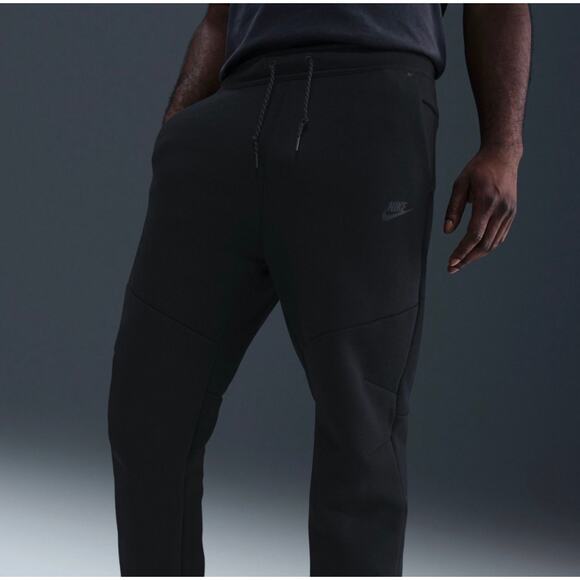 Nike Men's Tech Open-Hem Fleece Pants Sweatpants Joggers in Black Size XXL. NWT